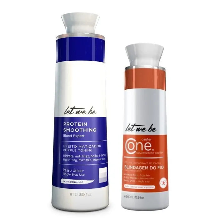 Blond Expert Step Step Straightening | 1L + CAUTER CAUTERIZATION ONE - LET ME BE | 500ml