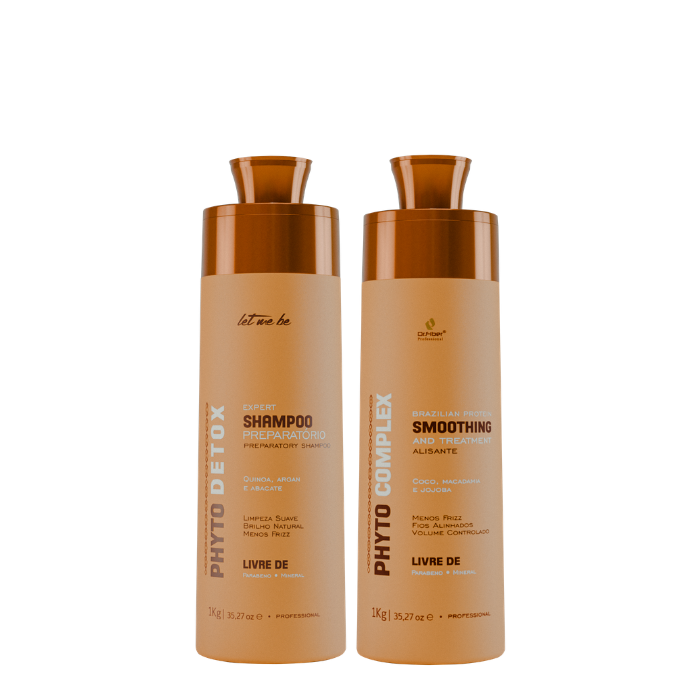 PHYTO DETOX Preparatory Shampoo | 1L + Phyto Complex Straightening | 1L