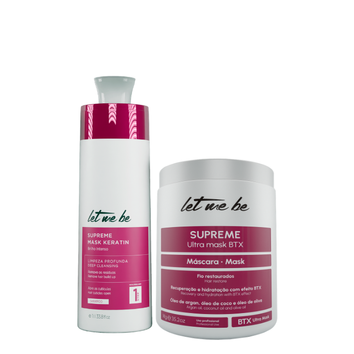 BTX Supreme Ultra Mask | 1kg + anti-residue shampoo supreme | 1L