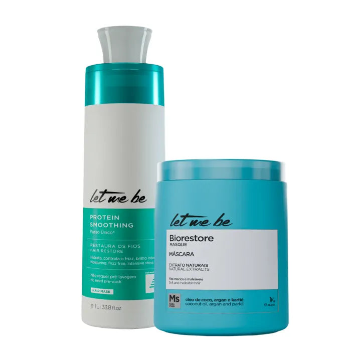 Protein Smoothing Single Step | 1L + Biorestore Ultra Moisturizing Mask | 1Kg