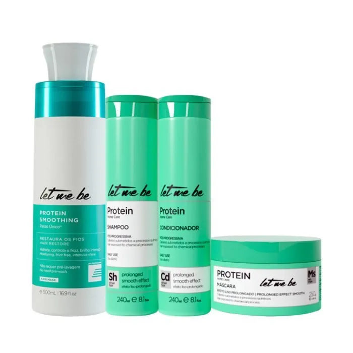 Protein Smoothing Single Step Straightening | 500ml + Protein Home Care Kit – Long-lasting Smoothing | Post-Progressive
