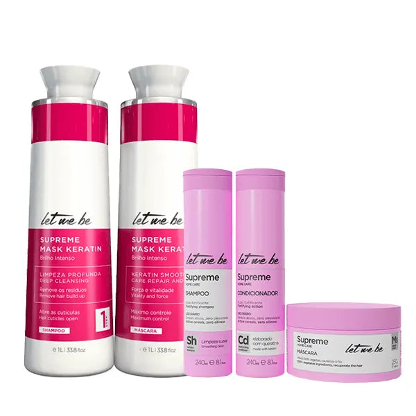Supreme Mask Keratin Straightening Kit | 2x1L + Supreme Home Care Kit | Post-Progressive