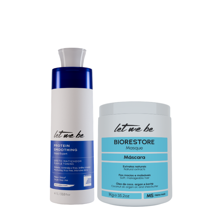 Blond Expert Step Step Straightening | 1L + Ultra Moisturizing Biorestore Mask | 1kg