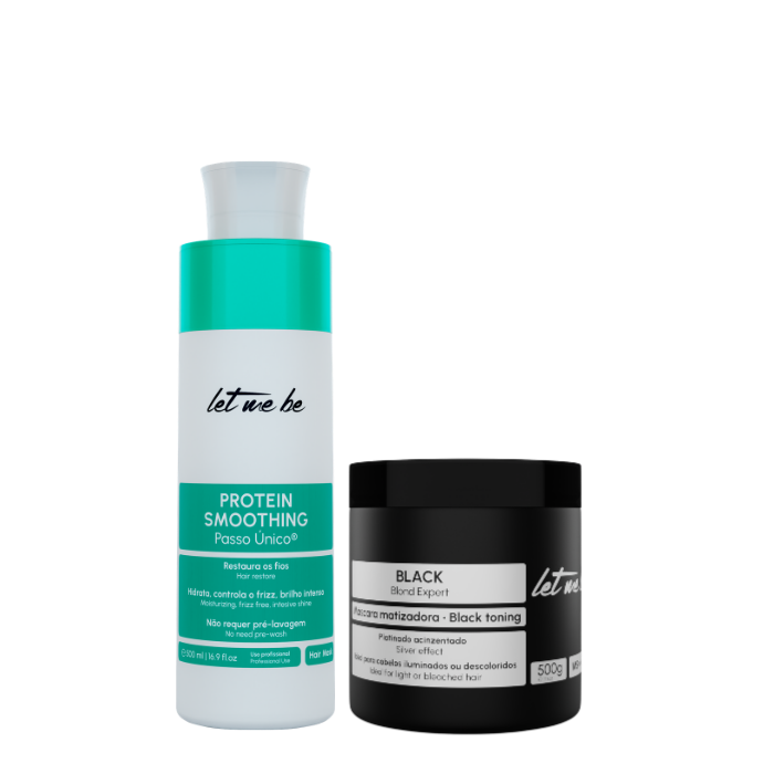 Protein Smoothing Single Step Step | 500ml + Black mask - gray effect | 500g